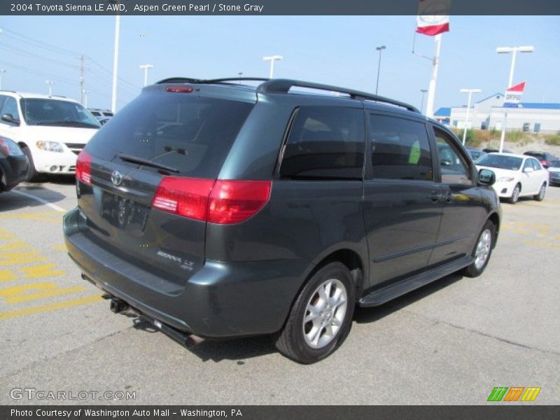 Aspen Green Pearl / Stone Gray 2004 Toyota Sienna LE AWD