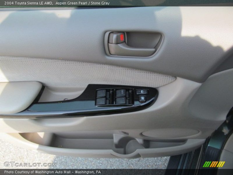Aspen Green Pearl / Stone Gray 2004 Toyota Sienna LE AWD
