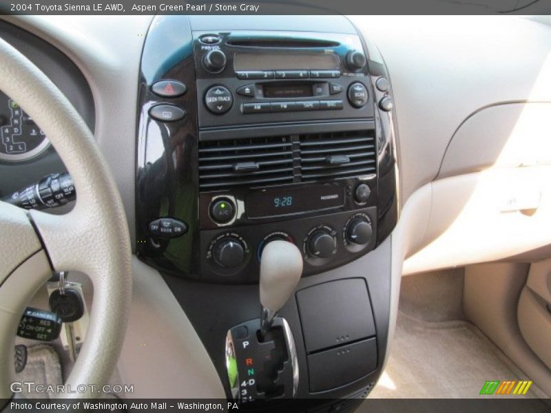 Aspen Green Pearl / Stone Gray 2004 Toyota Sienna LE AWD
