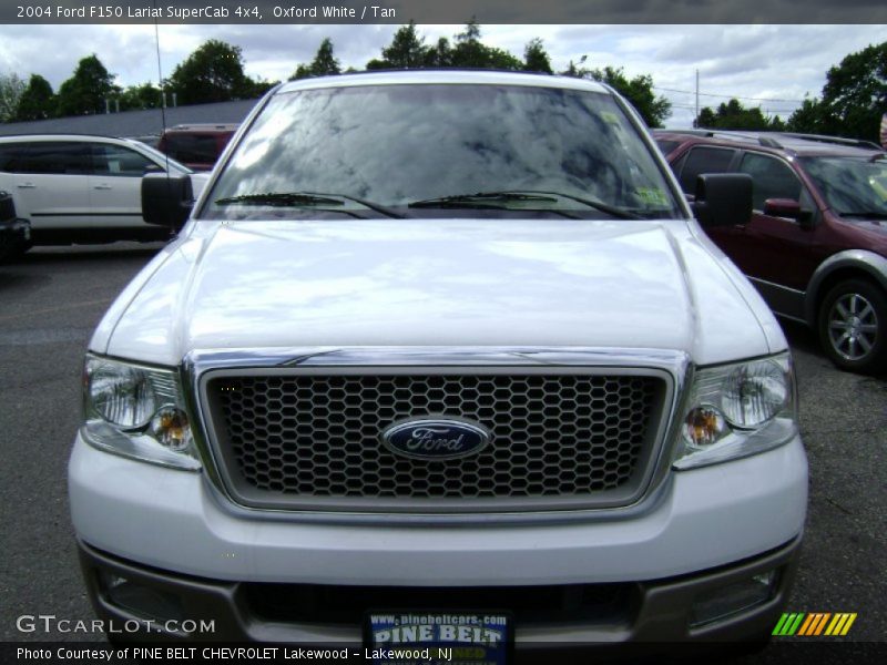 Oxford White / Tan 2004 Ford F150 Lariat SuperCab 4x4