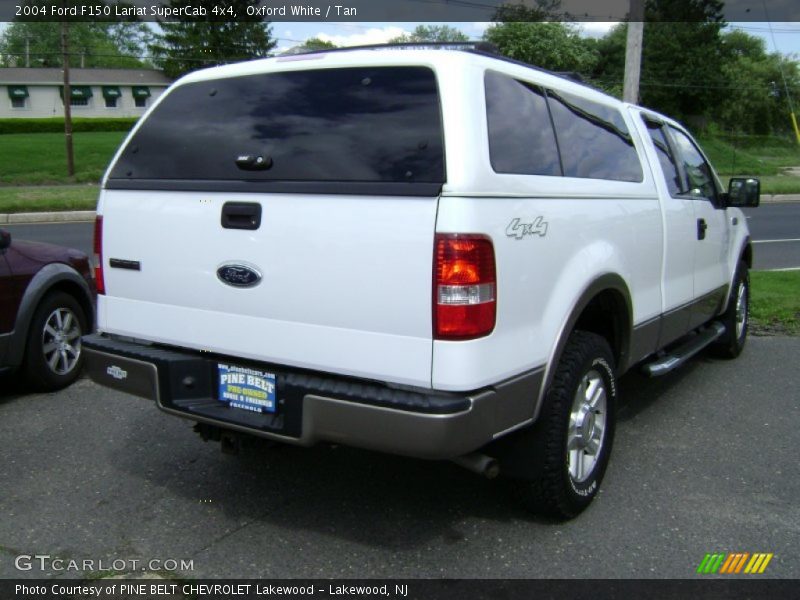 Oxford White / Tan 2004 Ford F150 Lariat SuperCab 4x4