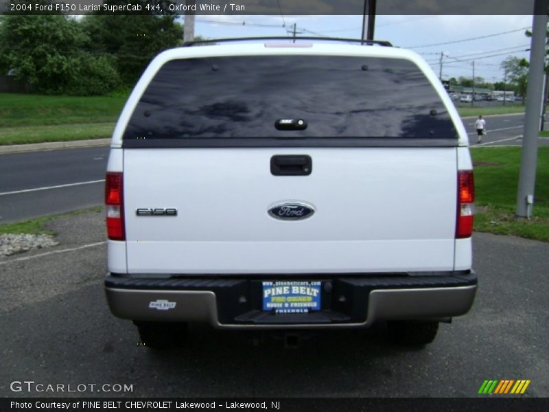 Oxford White / Tan 2004 Ford F150 Lariat SuperCab 4x4