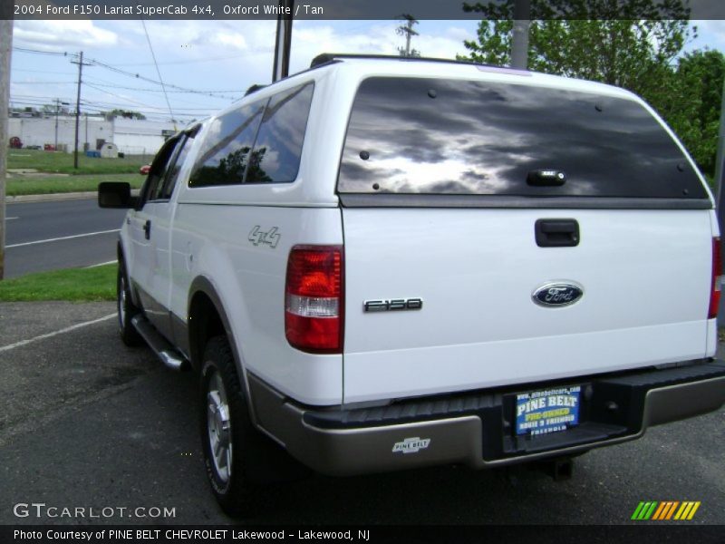 Oxford White / Tan 2004 Ford F150 Lariat SuperCab 4x4