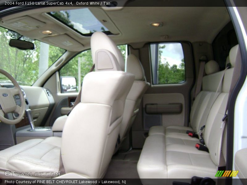 Oxford White / Tan 2004 Ford F150 Lariat SuperCab 4x4