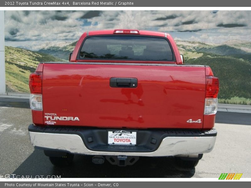 Barcelona Red Metallic / Graphite 2012 Toyota Tundra CrewMax 4x4