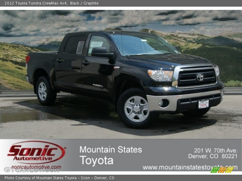 Black / Graphite 2012 Toyota Tundra CrewMax 4x4