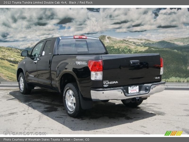 Black / Red Rock 2012 Toyota Tundra Limited Double Cab 4x4
