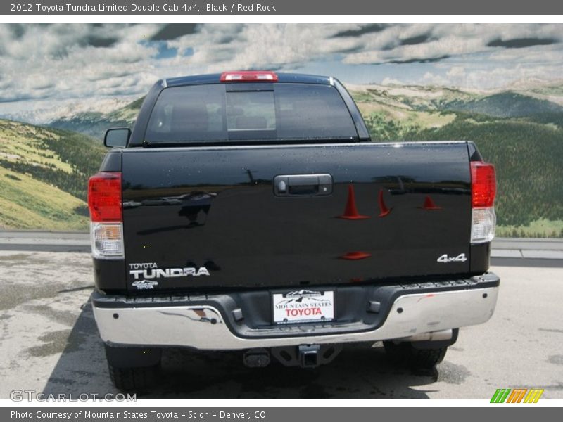 Black / Red Rock 2012 Toyota Tundra Limited Double Cab 4x4