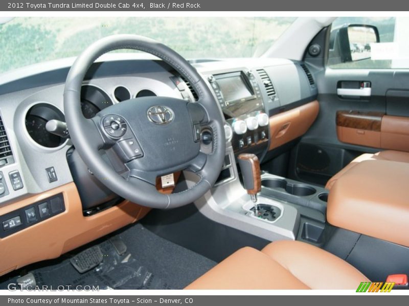 Black / Red Rock 2012 Toyota Tundra Limited Double Cab 4x4