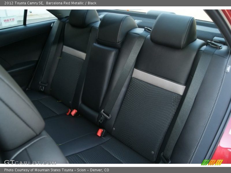 Barcelona Red Metallic / Black 2012 Toyota Camry SE