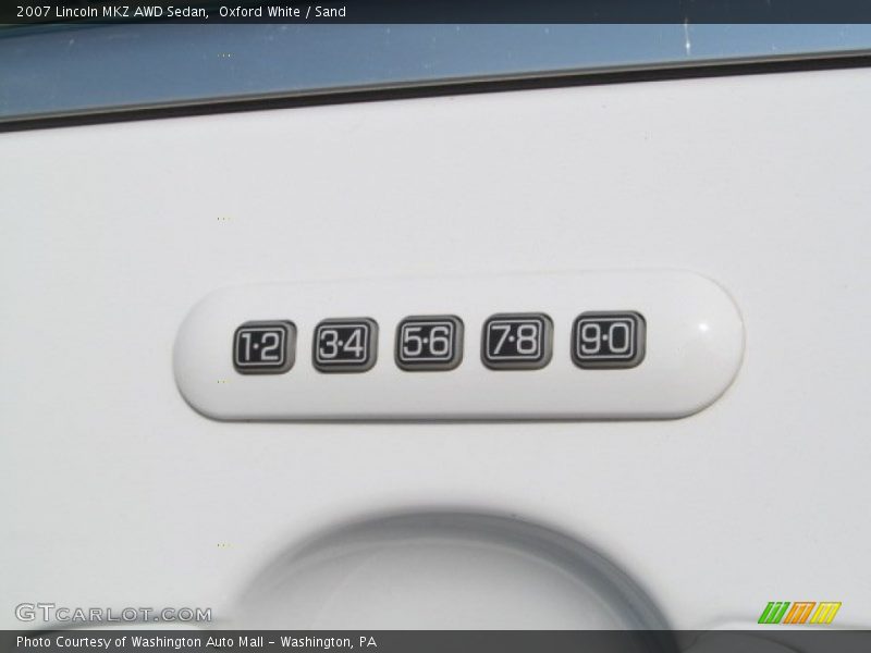 Oxford White / Sand 2007 Lincoln MKZ AWD Sedan