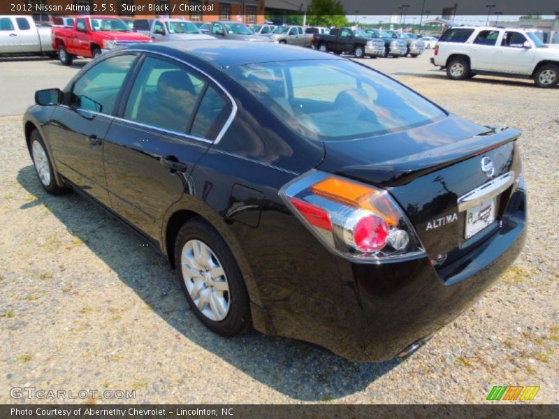 Super Black / Charcoal 2012 Nissan Altima 2.5 S