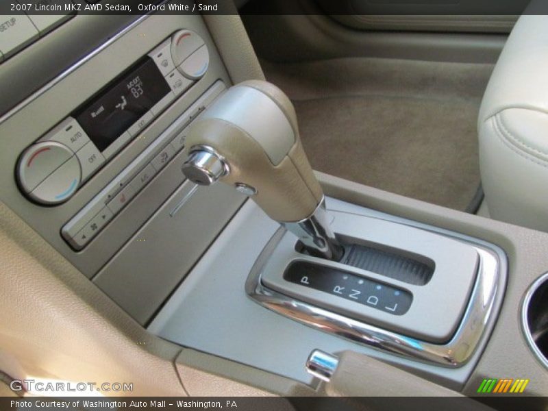 Oxford White / Sand 2007 Lincoln MKZ AWD Sedan