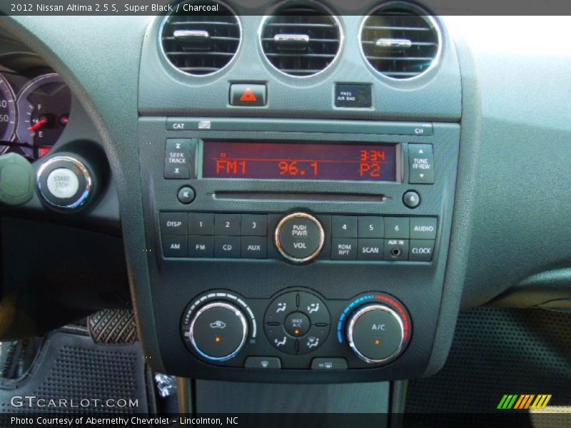 Super Black / Charcoal 2012 Nissan Altima 2.5 S
