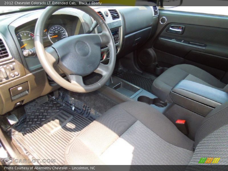 Ebony Interior - 2012 Colorado LT Extended Cab 