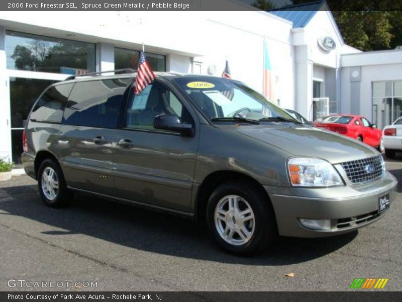 Spruce Green Metallic / Pebble Beige 2006 Ford Freestar SEL