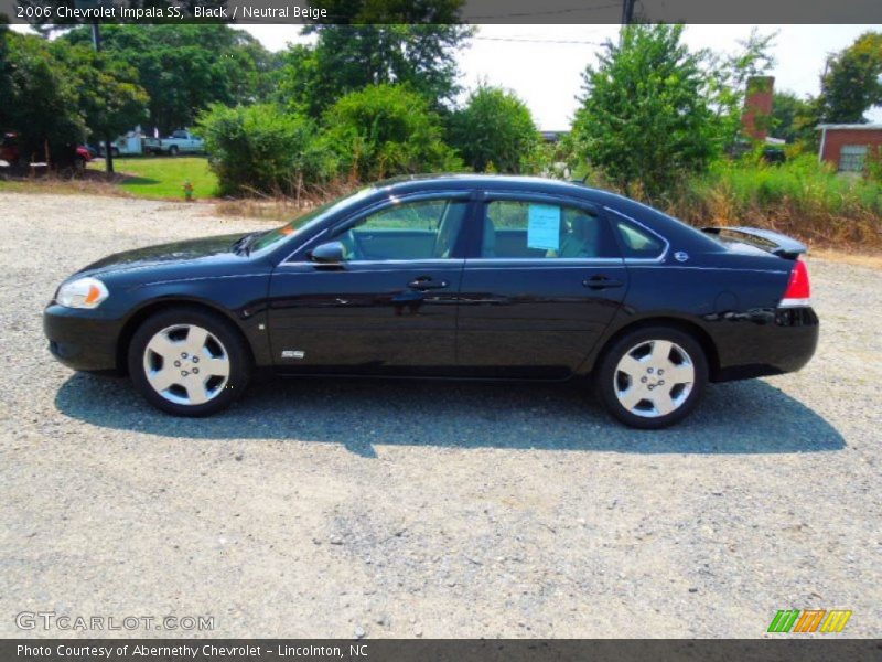 Black / Neutral Beige 2006 Chevrolet Impala SS