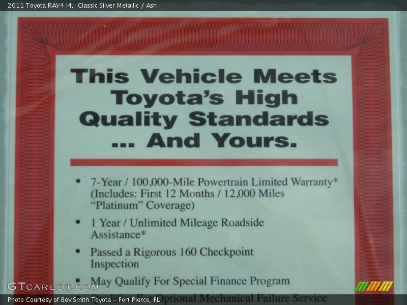 Classic Silver Metallic / Ash 2011 Toyota RAV4 I4