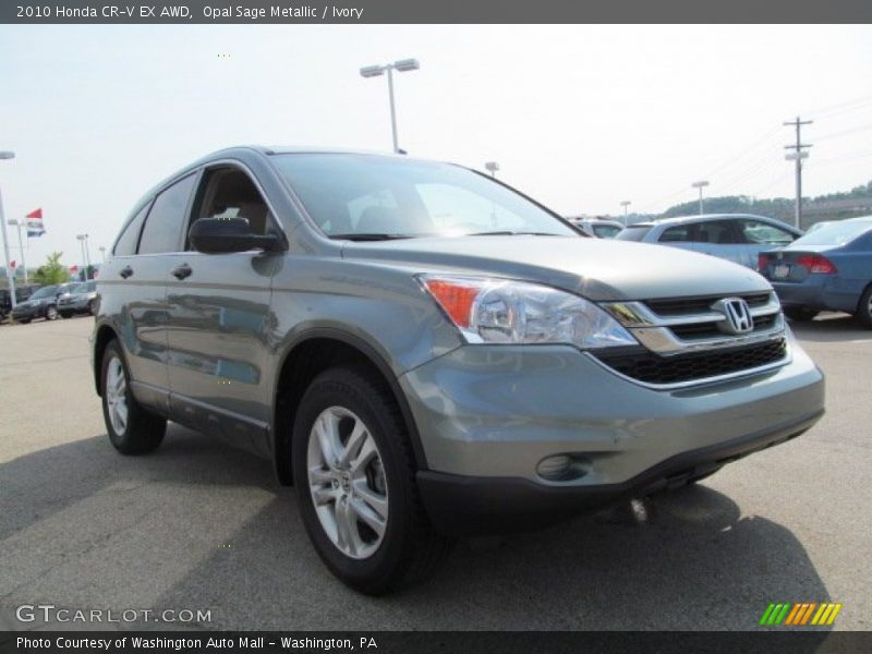 Opal Sage Metallic / Ivory 2010 Honda CR-V EX AWD