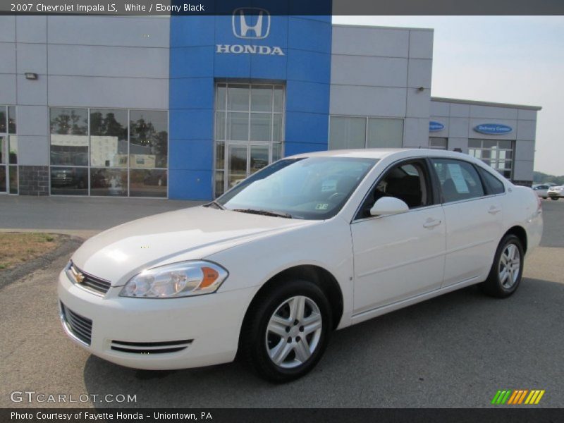 White / Ebony Black 2007 Chevrolet Impala LS