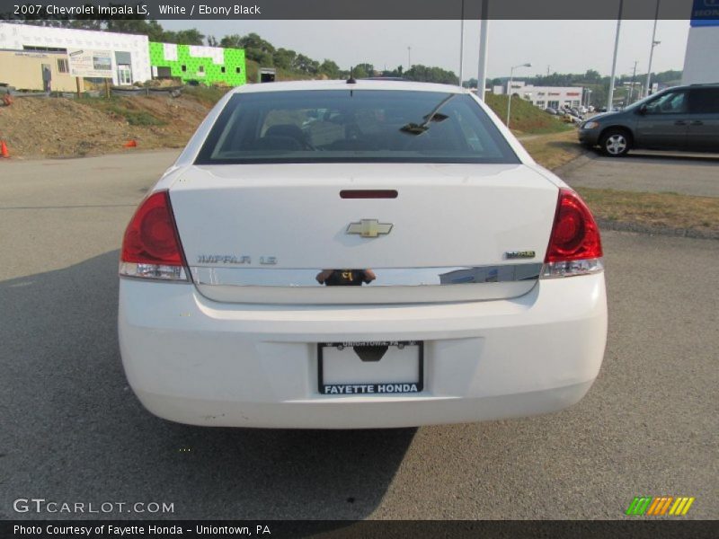 White / Ebony Black 2007 Chevrolet Impala LS