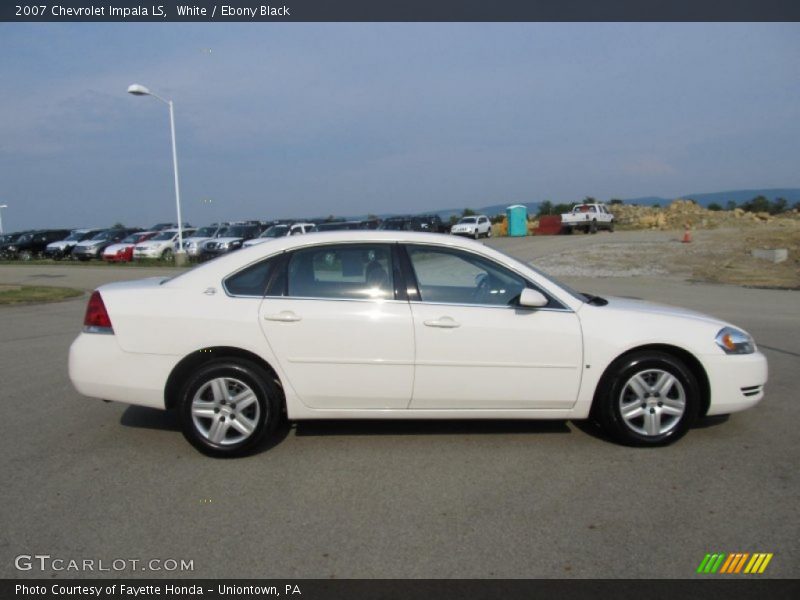 White / Ebony Black 2007 Chevrolet Impala LS
