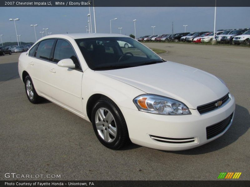 White / Ebony Black 2007 Chevrolet Impala LS