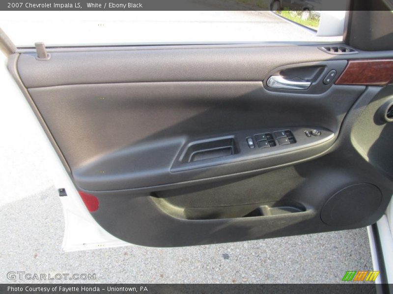 White / Ebony Black 2007 Chevrolet Impala LS