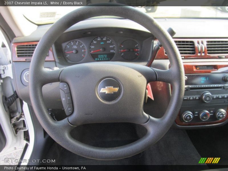 White / Ebony Black 2007 Chevrolet Impala LS