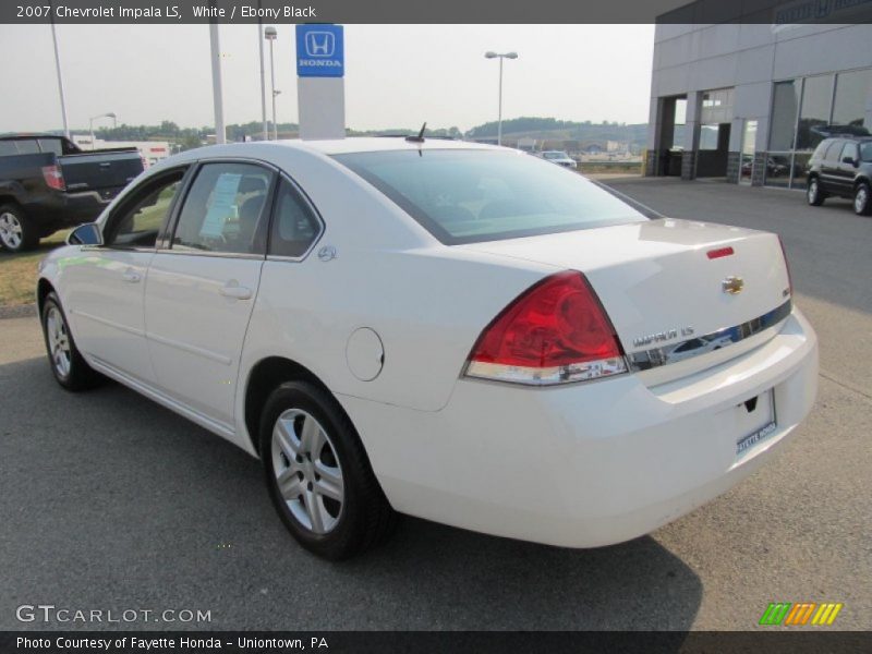 White / Ebony Black 2007 Chevrolet Impala LS