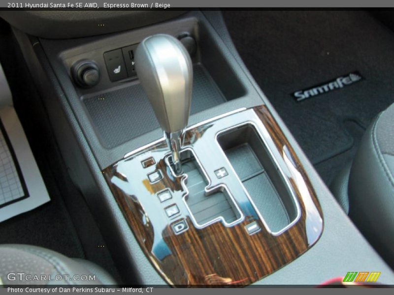 Espresso Brown / Beige 2011 Hyundai Santa Fe SE AWD
