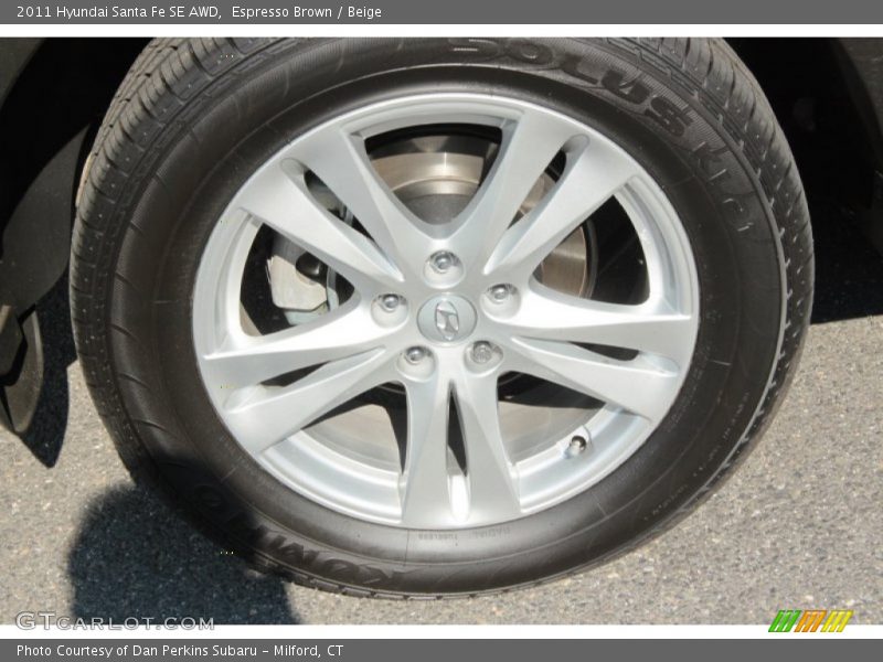 Espresso Brown / Beige 2011 Hyundai Santa Fe SE AWD
