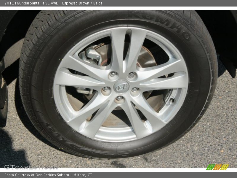 Espresso Brown / Beige 2011 Hyundai Santa Fe SE AWD