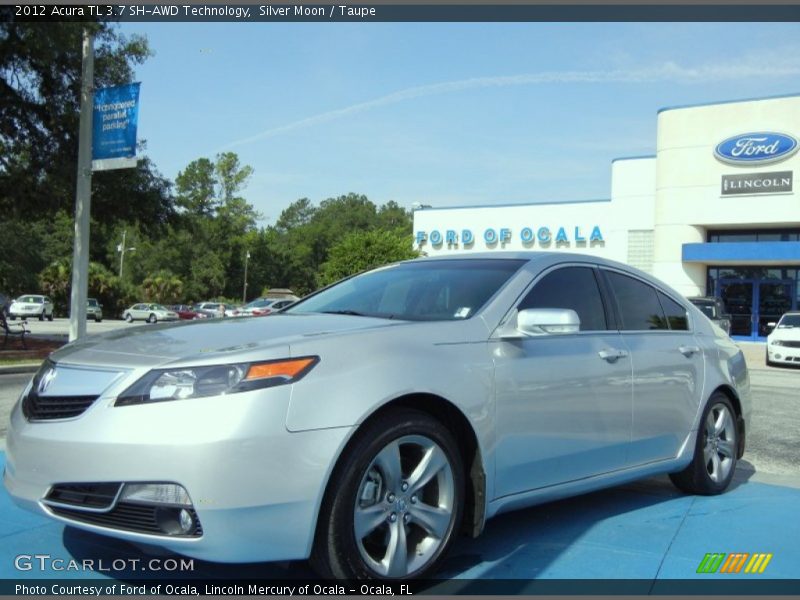 Silver Moon / Taupe 2012 Acura TL 3.7 SH-AWD Technology