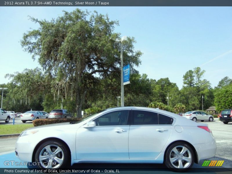 Silver Moon / Taupe 2012 Acura TL 3.7 SH-AWD Technology