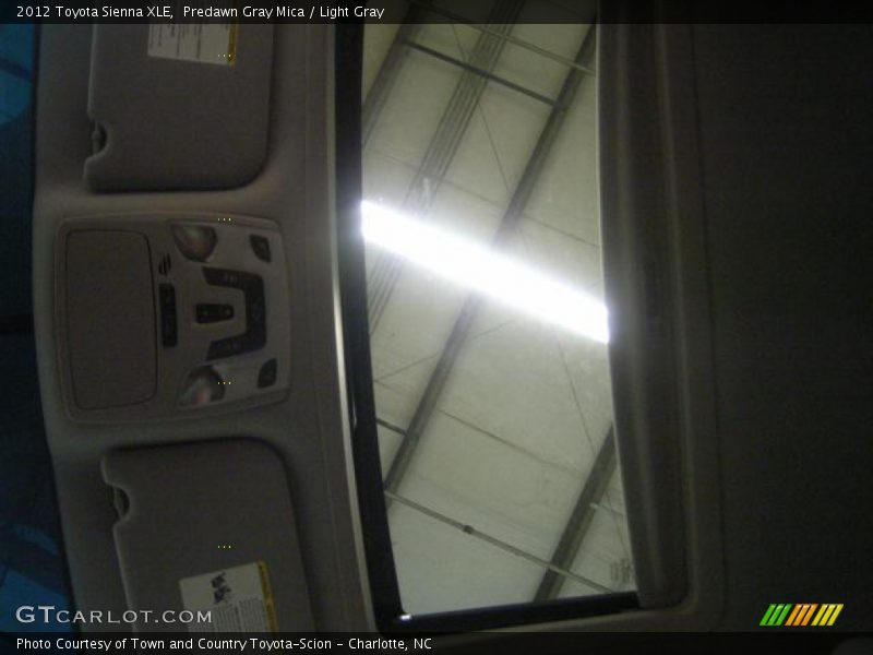 Predawn Gray Mica / Light Gray 2012 Toyota Sienna XLE