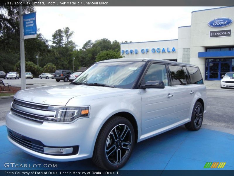 Ingot Silver Metallic / Charcoal Black 2013 Ford Flex Limited