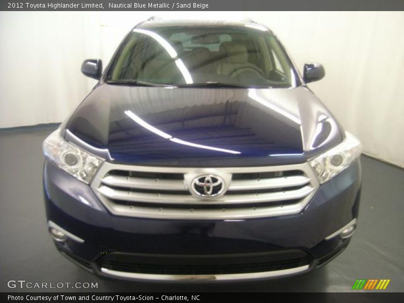 Nautical Blue Metallic / Sand Beige 2012 Toyota Highlander Limited