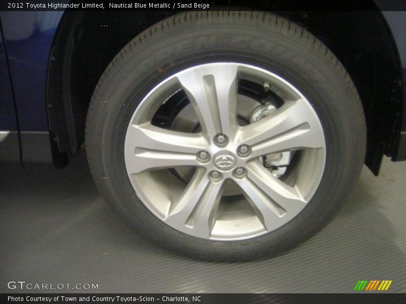 Nautical Blue Metallic / Sand Beige 2012 Toyota Highlander Limited