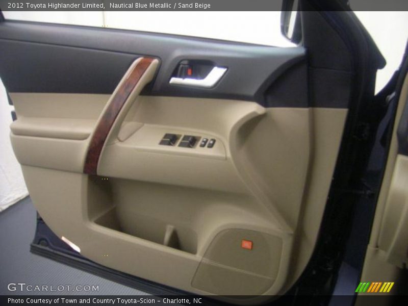Nautical Blue Metallic / Sand Beige 2012 Toyota Highlander Limited