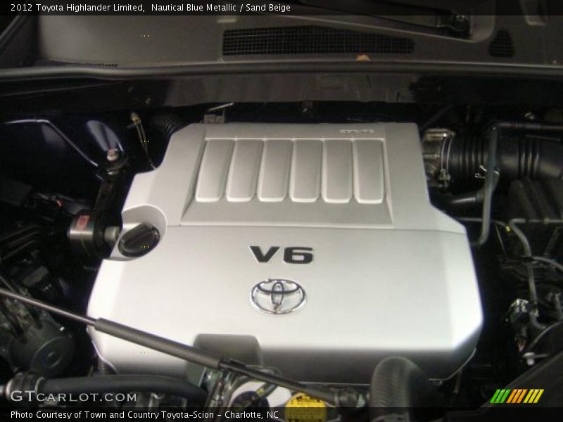 Nautical Blue Metallic / Sand Beige 2012 Toyota Highlander Limited