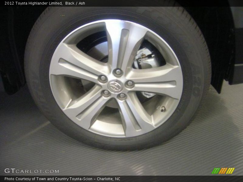 Black / Ash 2012 Toyota Highlander Limited