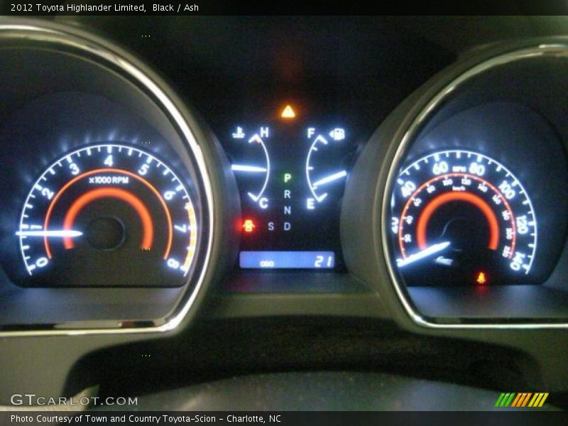 Black / Ash 2012 Toyota Highlander Limited
