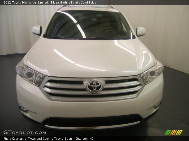 Blizzard White Pearl / Sand Beige 2012 Toyota Highlander Limited