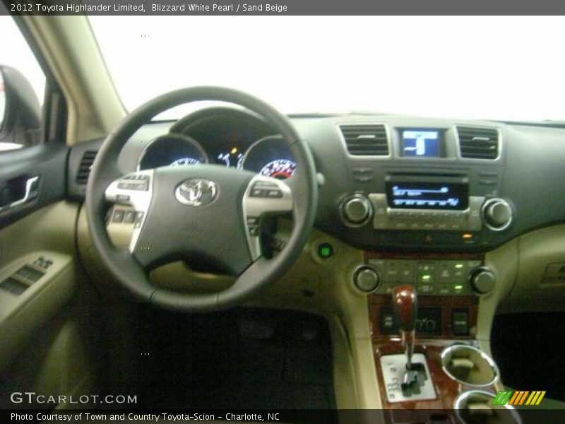 Blizzard White Pearl / Sand Beige 2012 Toyota Highlander Limited