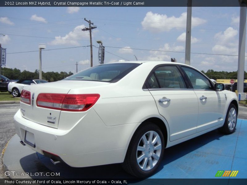 Crystal Champagne Metallic Tri-Coat / Light Camel 2012 Lincoln MKZ Hybrid