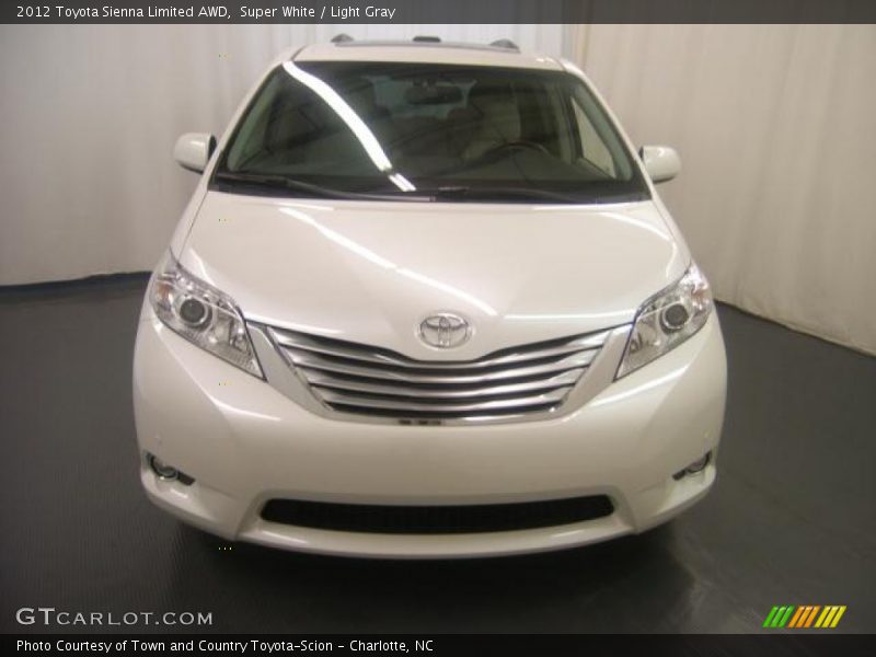 Super White / Light Gray 2012 Toyota Sienna Limited AWD