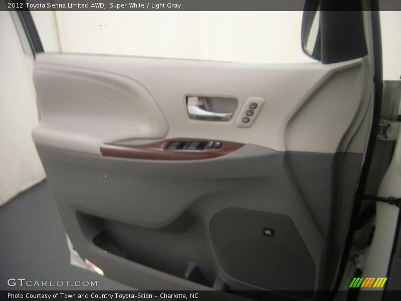 Super White / Light Gray 2012 Toyota Sienna Limited AWD