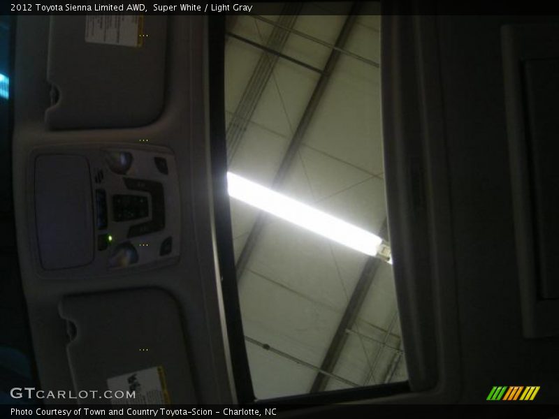 Super White / Light Gray 2012 Toyota Sienna Limited AWD