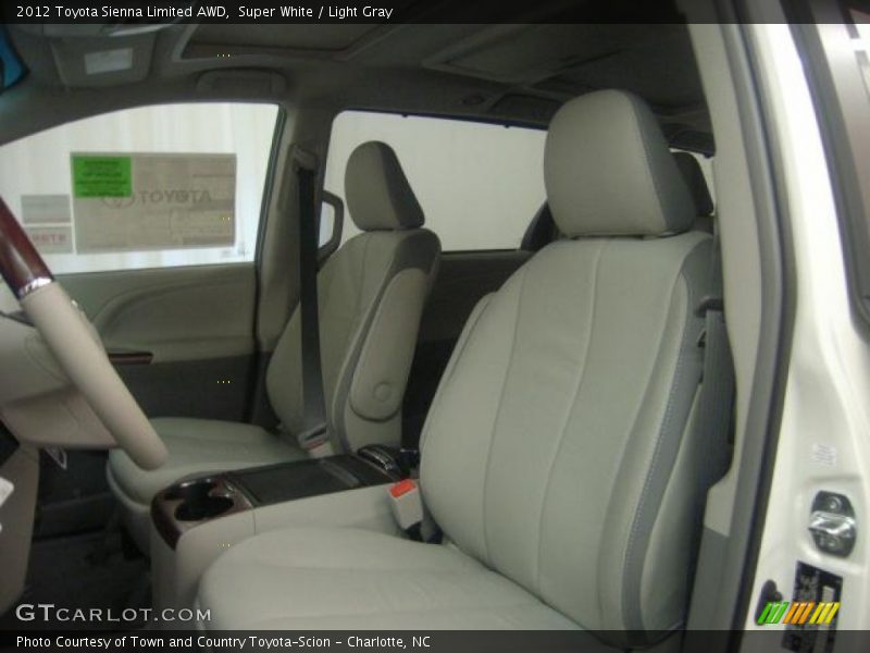 Super White / Light Gray 2012 Toyota Sienna Limited AWD